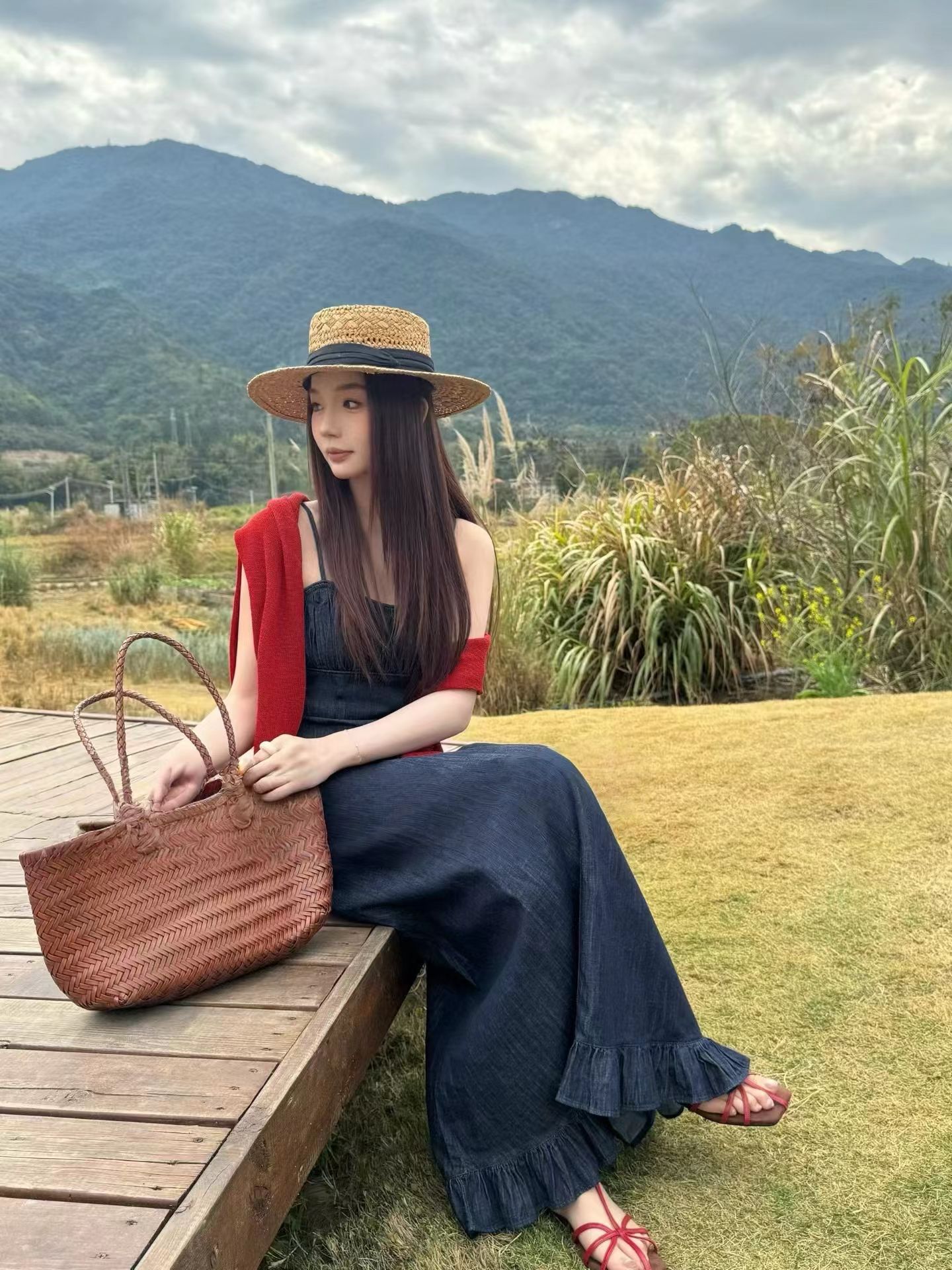 1759 Gardenia Denim Dress 栀子法式牛仔长裙