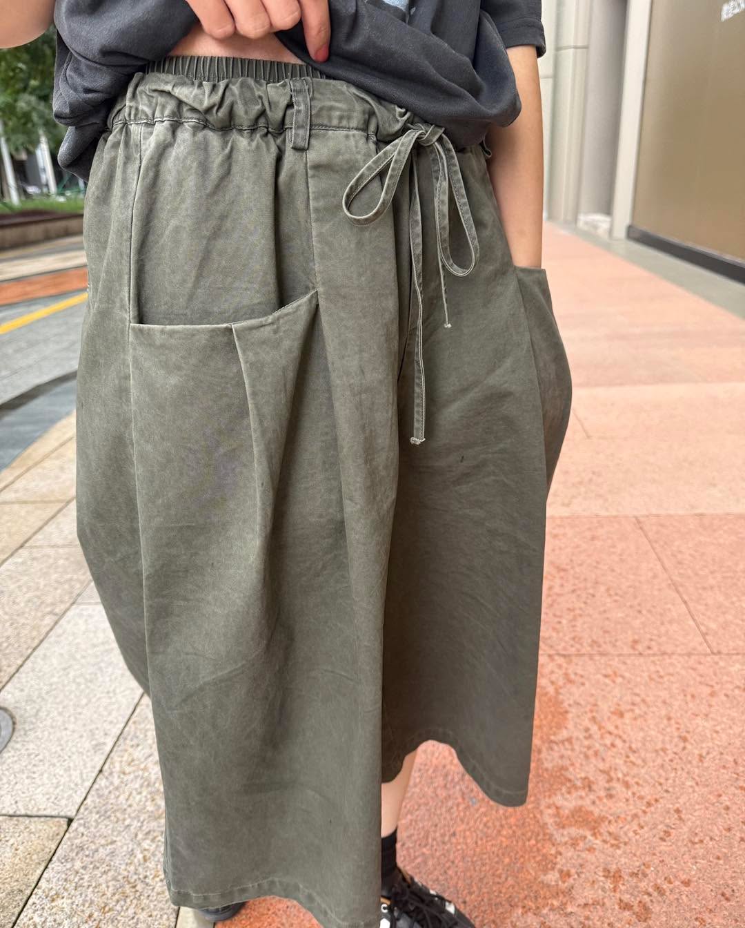 束繩休閒七分褲