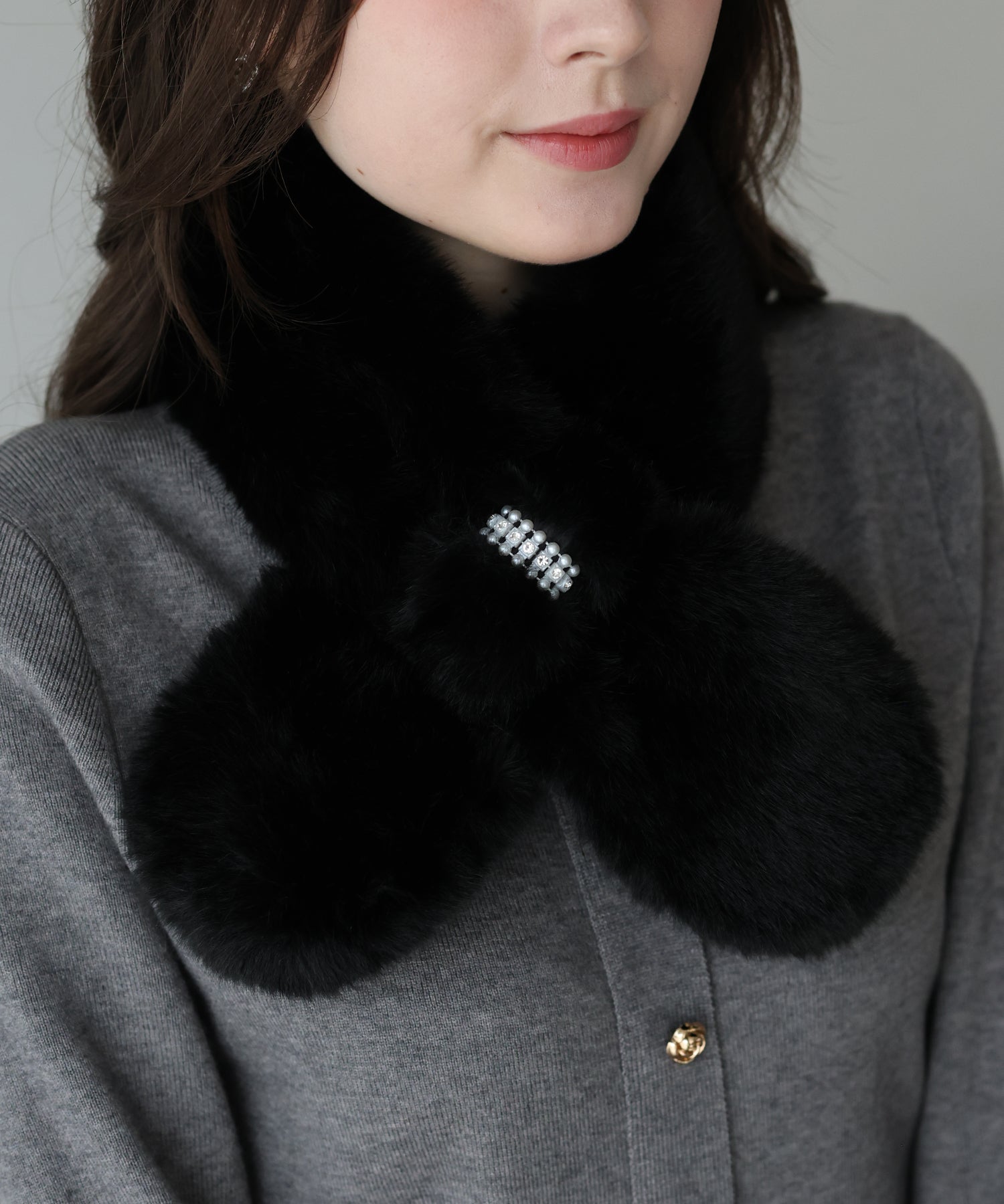 <限量現貨><JP> Lovely Pearl Fur Muffler* 3色入