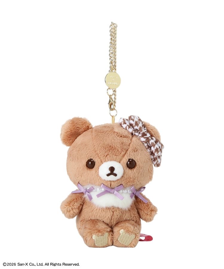 🎀【預訂】Maison de FLEUR × RILAKKUMA 茶小熊公仔掛飾