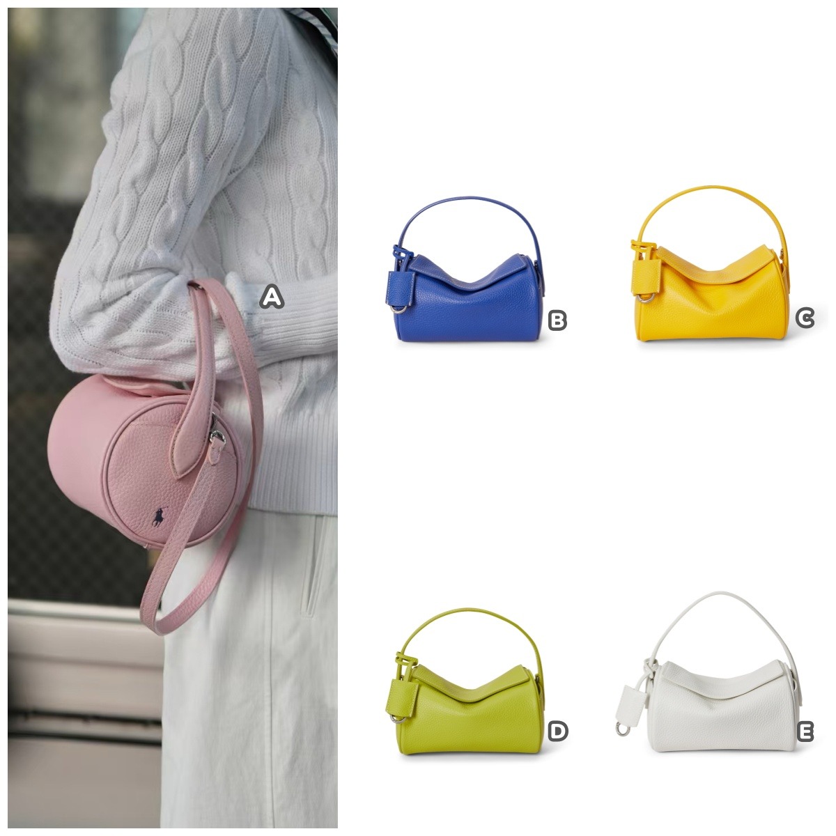 Polo Ralph Lauren Polo Play leather duffel bag 真皮圓筒旅行袋