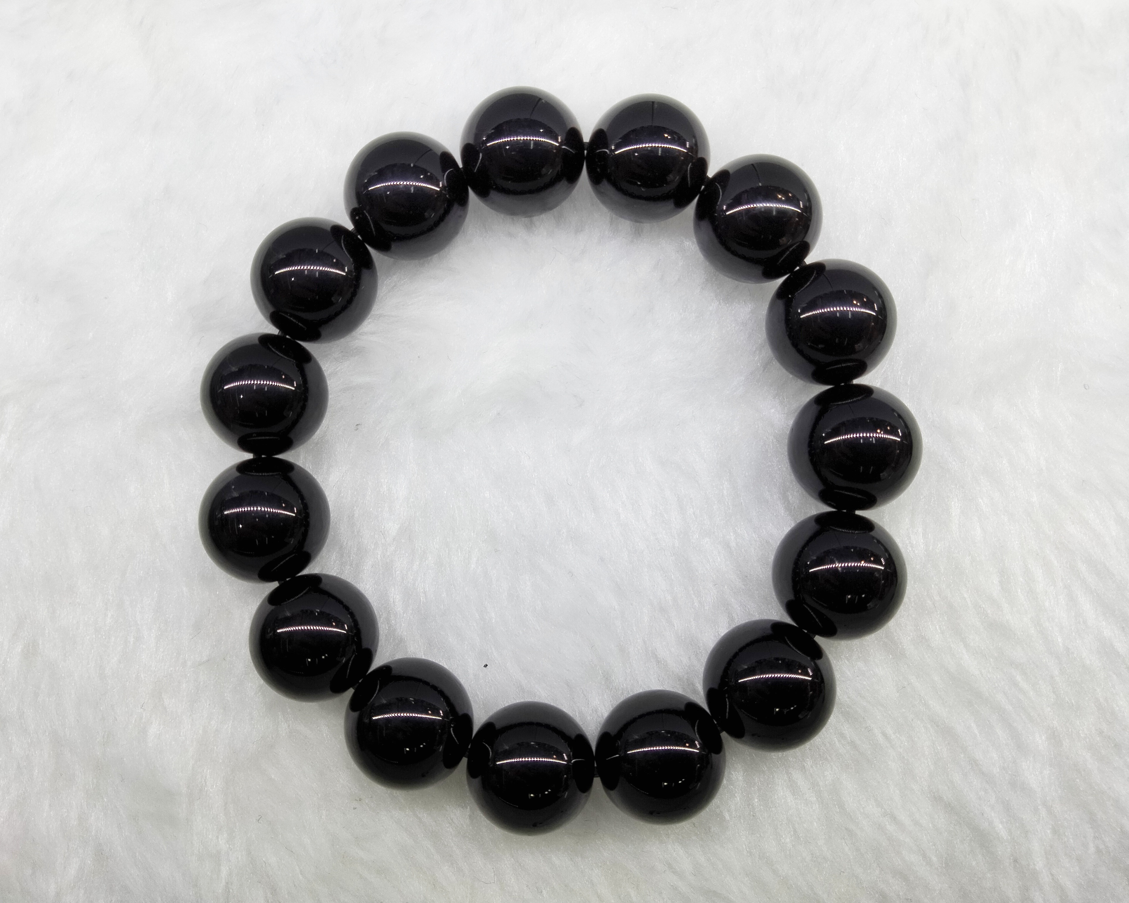 黑曜石手串 (13+mm)