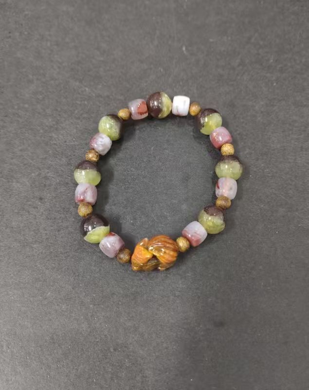 JP2111 EH4240 紫雲赤焰九尾狐仙聚寶陣手串