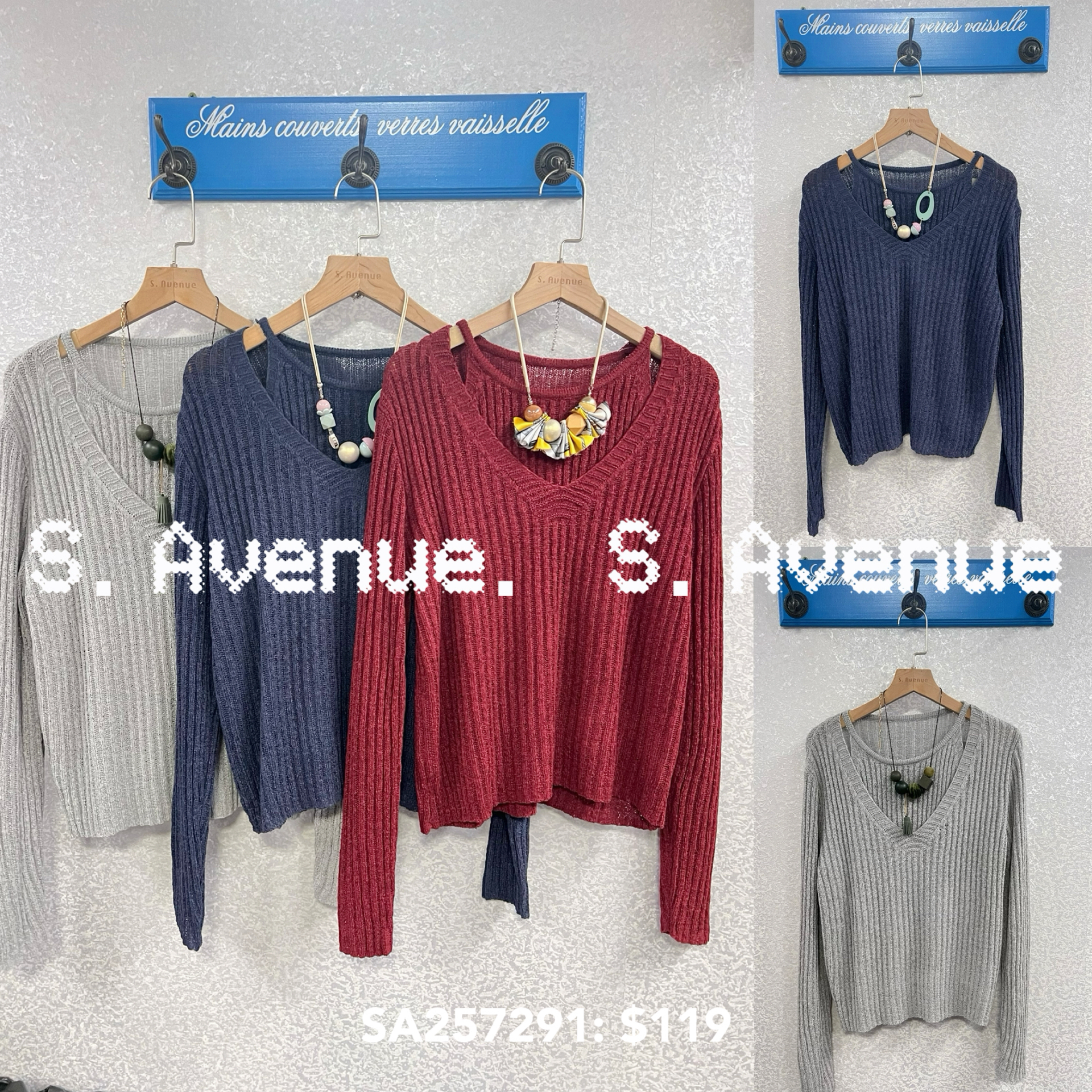 SA257291: 長袖假兩件入膊吊帶線top