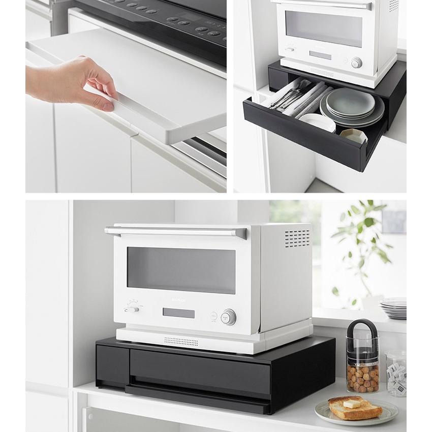 🔥🔥【日本直送《TOWER》可伸縮廚房工作枱 | 抽屜】雙櫃桶