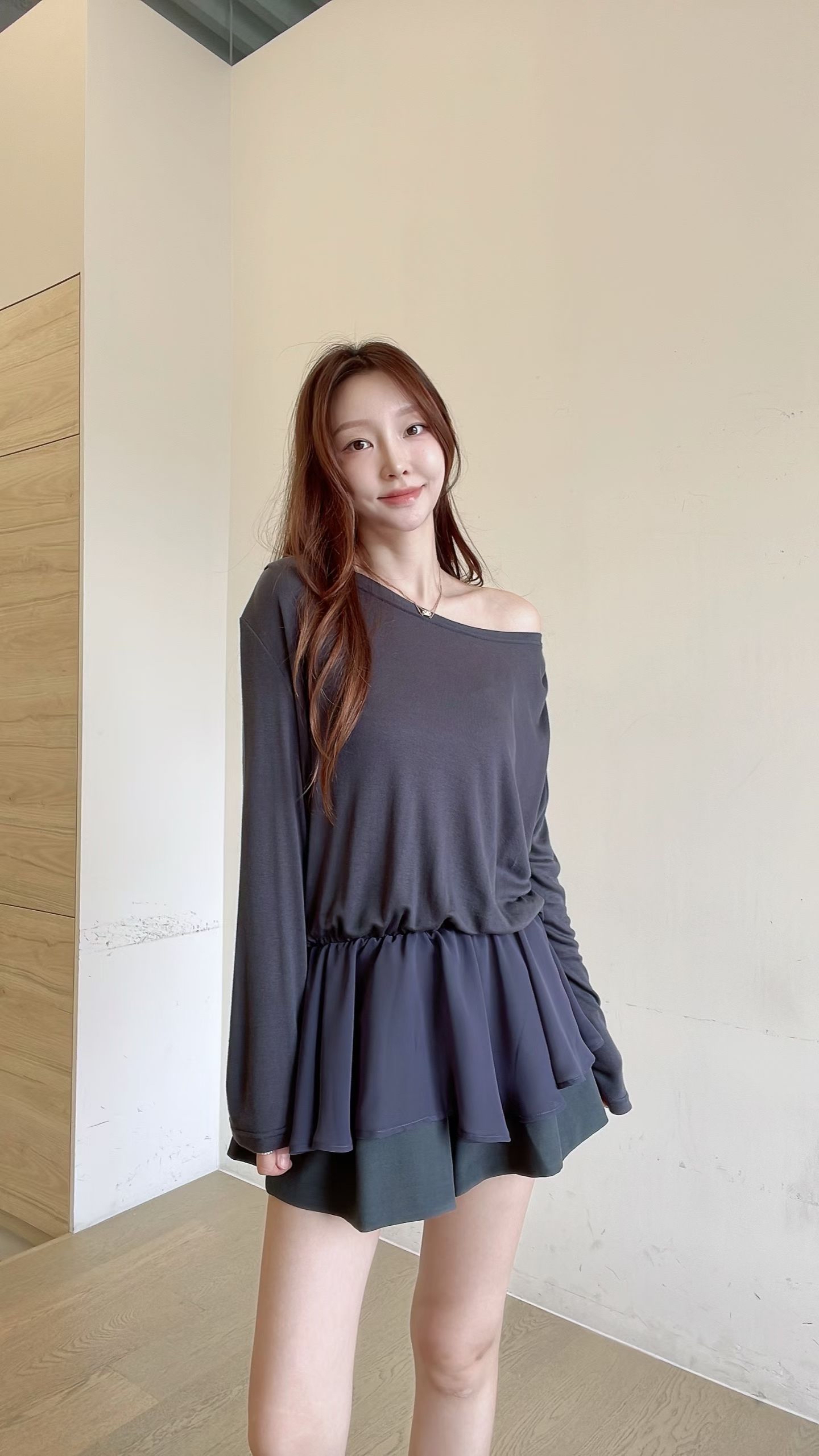FV16 束腰ruffle 衫擺Top 