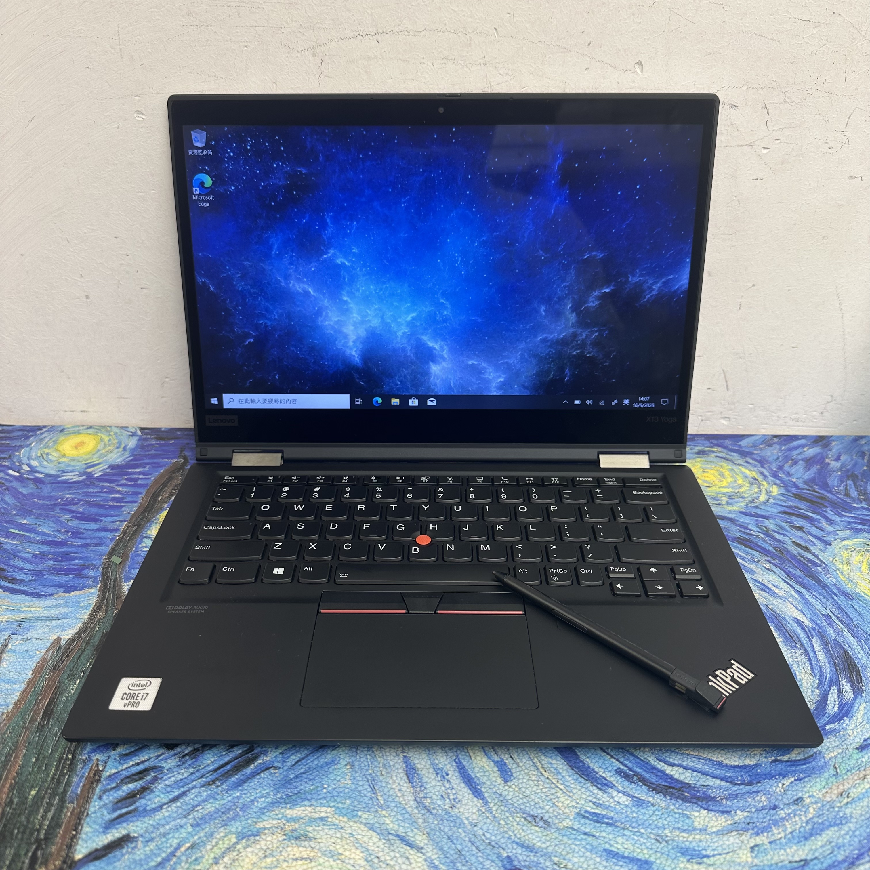 #5576 Lenovo ThinkPad  X13 Yoga/ i7-10610U /16GB Ram/512GB SSD/1080p/ 8秒開機/360度Touch Mon/ pen / Ultrabook / Notebook / Laptop/ Painting / YouTube/ Netflix/