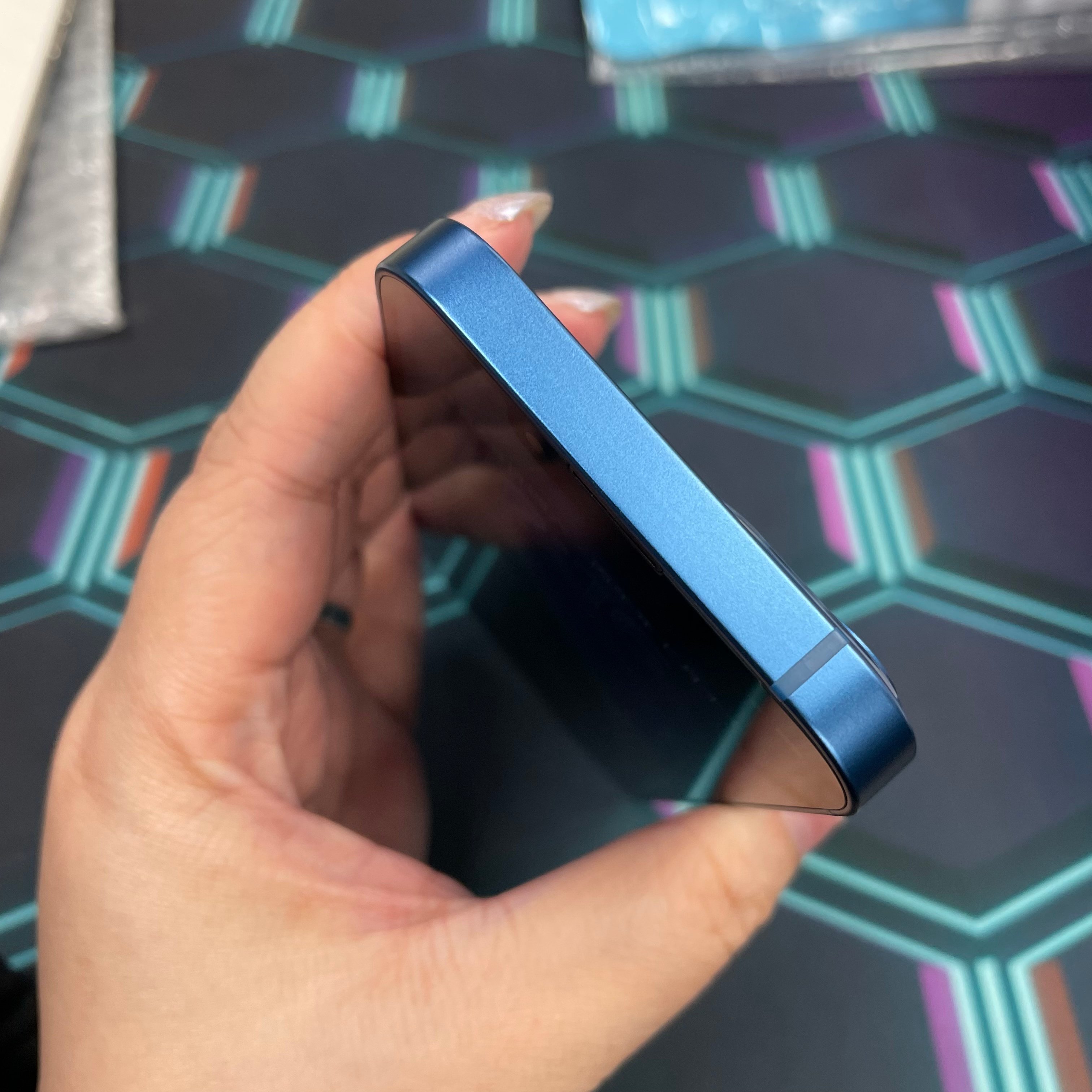 *6996 13 mini 完美機 128GB 電100 藍色 blue