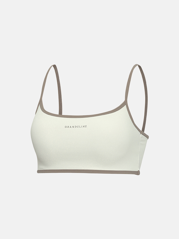 【簡約質感美Bra Top】預購_高強支撐Compression Contrast Bra Top by Grandeline