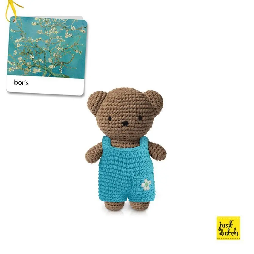 📦訂購 台灣代購 荷蘭 Just Dutch 手工編織 米菲 Miffy Boris 盛開的杏花吊帶褲 公仔
