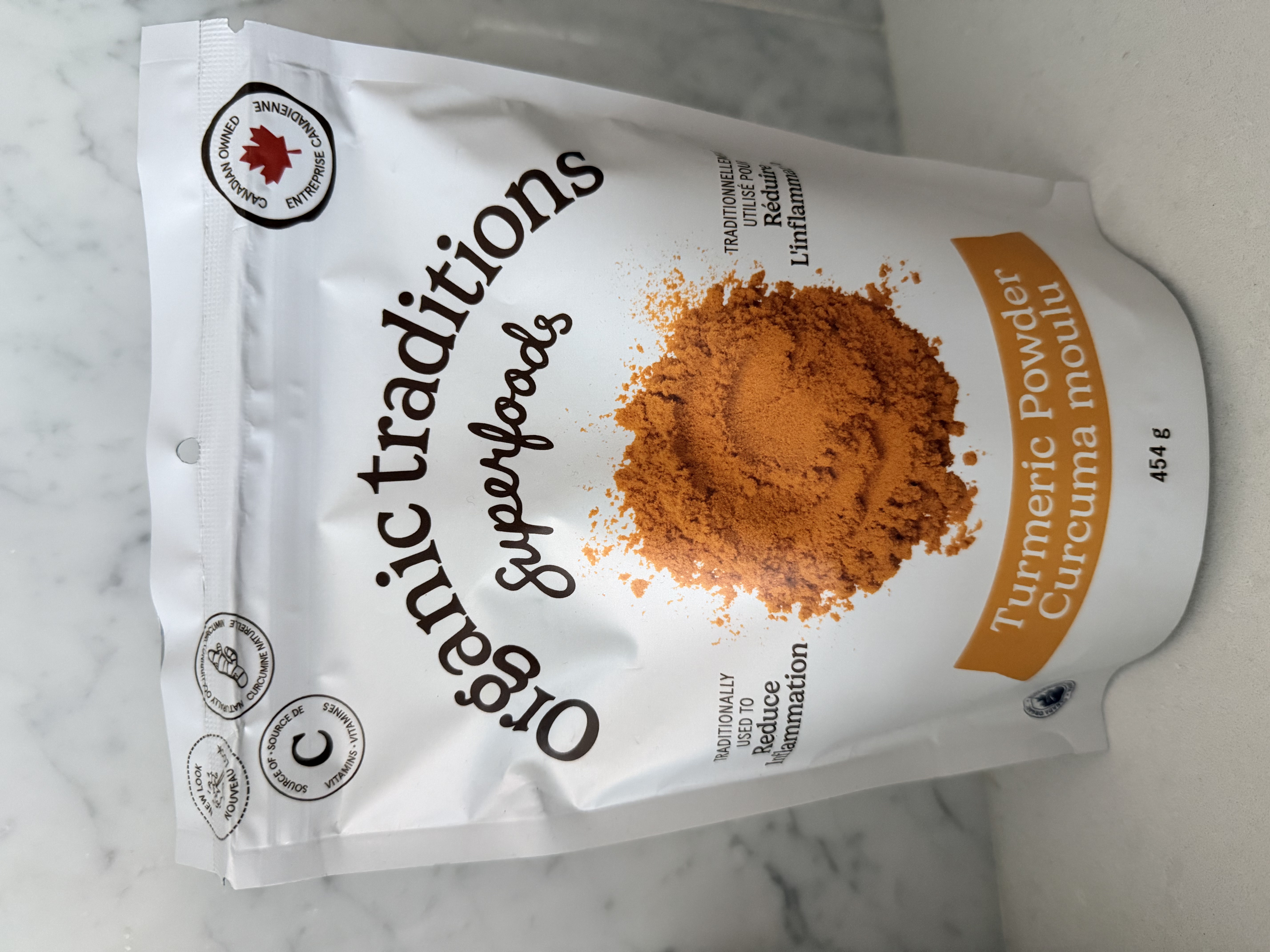 Organic Traditions 100%有機薑黃粉 454g