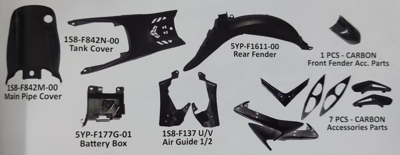 LC135 V1 Non Colour Inner Cover Part