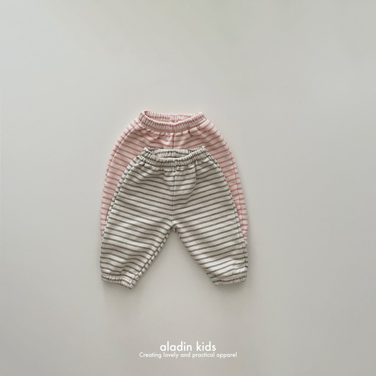 Aladinkids | Stripe Pants (Pink M80-90)