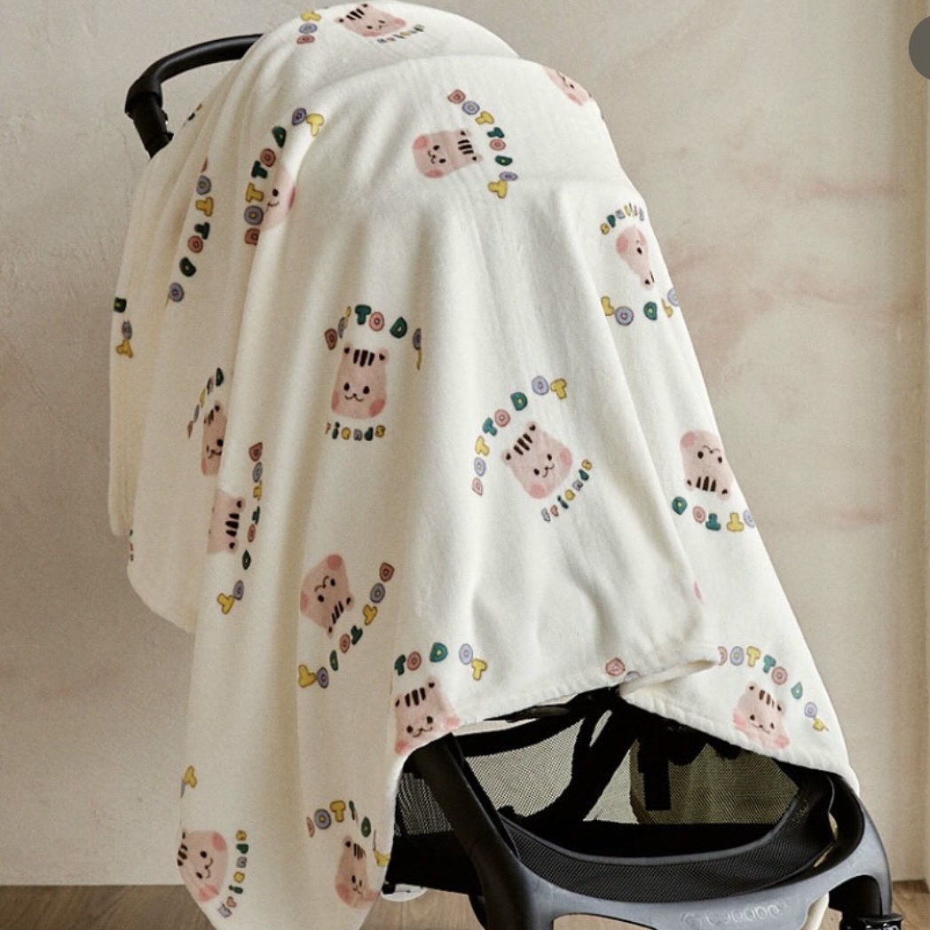 DTD彩字軟萌物語系列-極細觸感毛絨毯