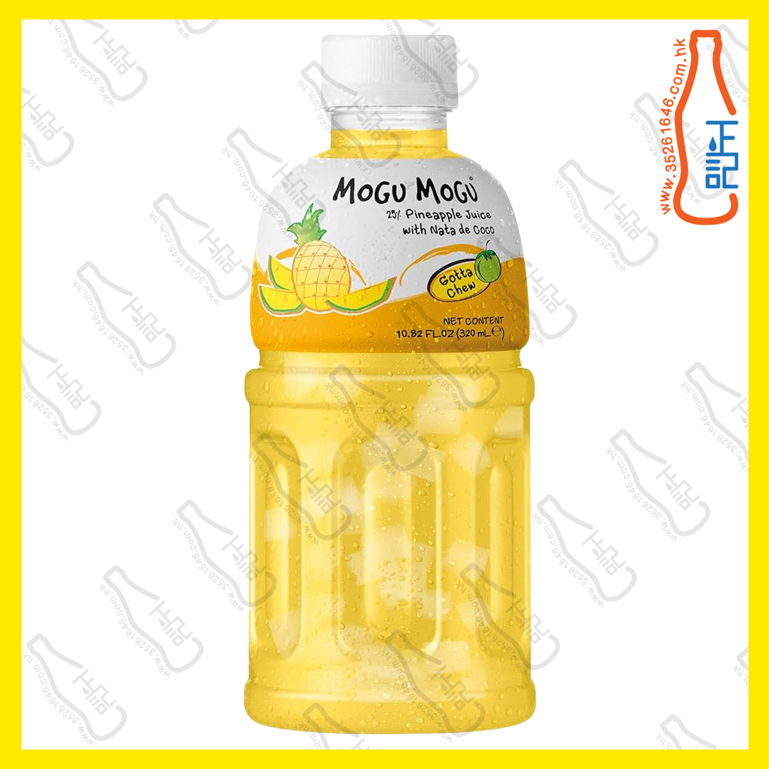 MOGU MOGU【菠蘿】蒟蒻果粒果汁 320ml x 24支 /箱