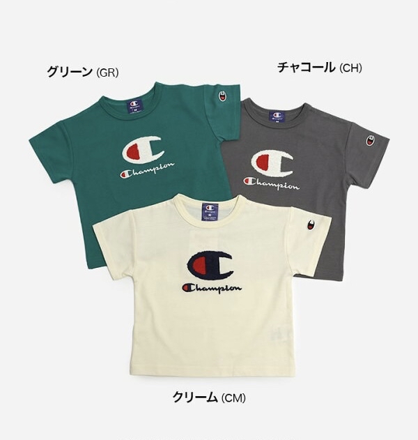 🇯🇵預訂 日本直送🇯🇵Champion三色毛毛標誌刺繡短袖T恤