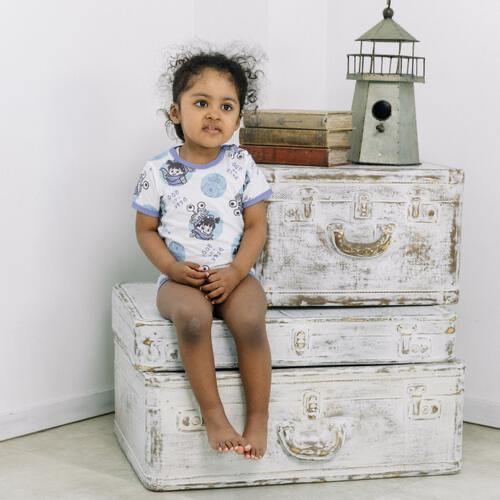 🇯🇵預訂 日本直送🇯🇵怪獸公司Boo人物滿印純棉短袖包屁衣