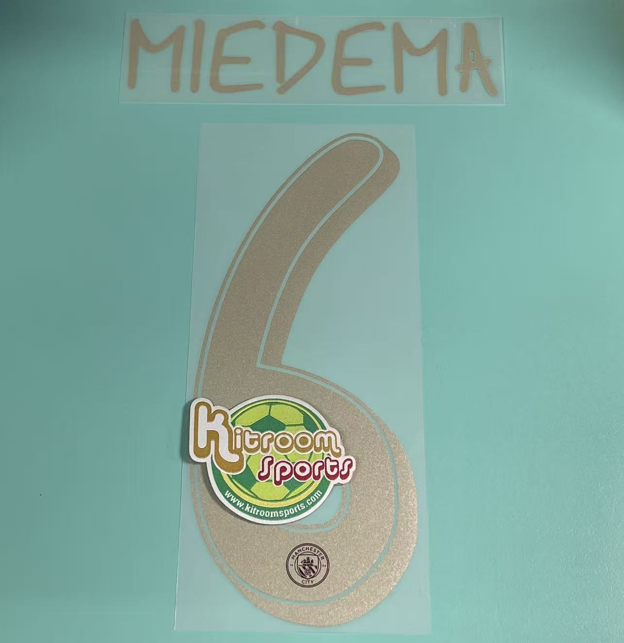 2024-25 Manchester City 3RD Women  UCL Nameset #6 MIEDEMA