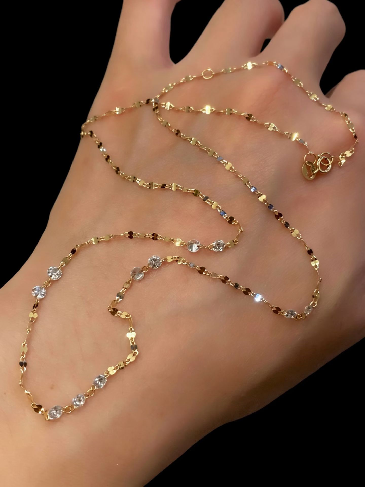 18K培育鑽石項鍊