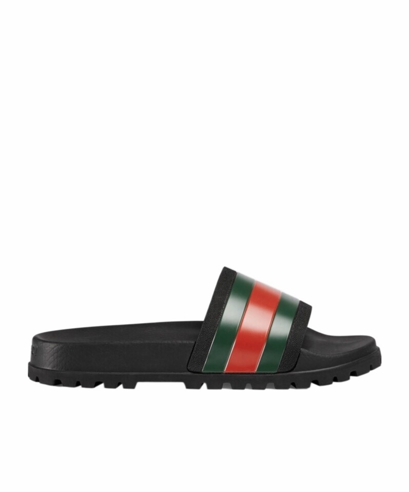 Gucci 男士 條紋飾帶涼拖UK-5 UK-6 UK-7 UK-8 UK-9 UK-10 UK-11 UK-12 UK-13 UK-14碼