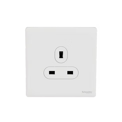 施耐德 Unica X 皎月白 13A單蘇 插座