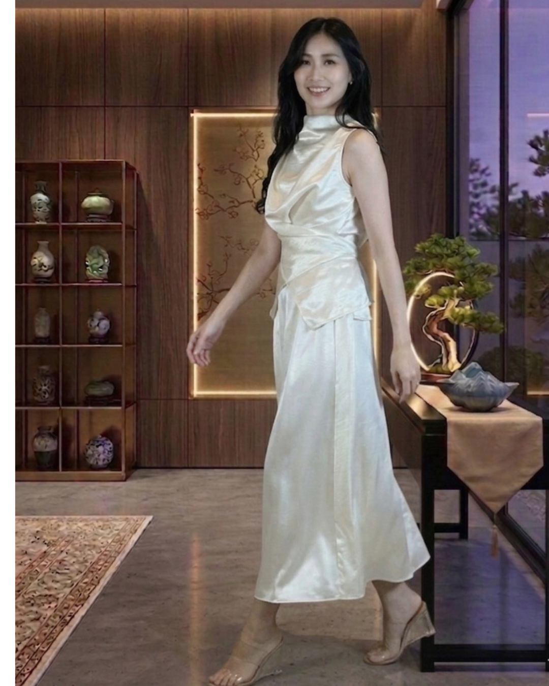 5108  Harriet Luxe Ensemble With A-Line Skirt  Set Wear 