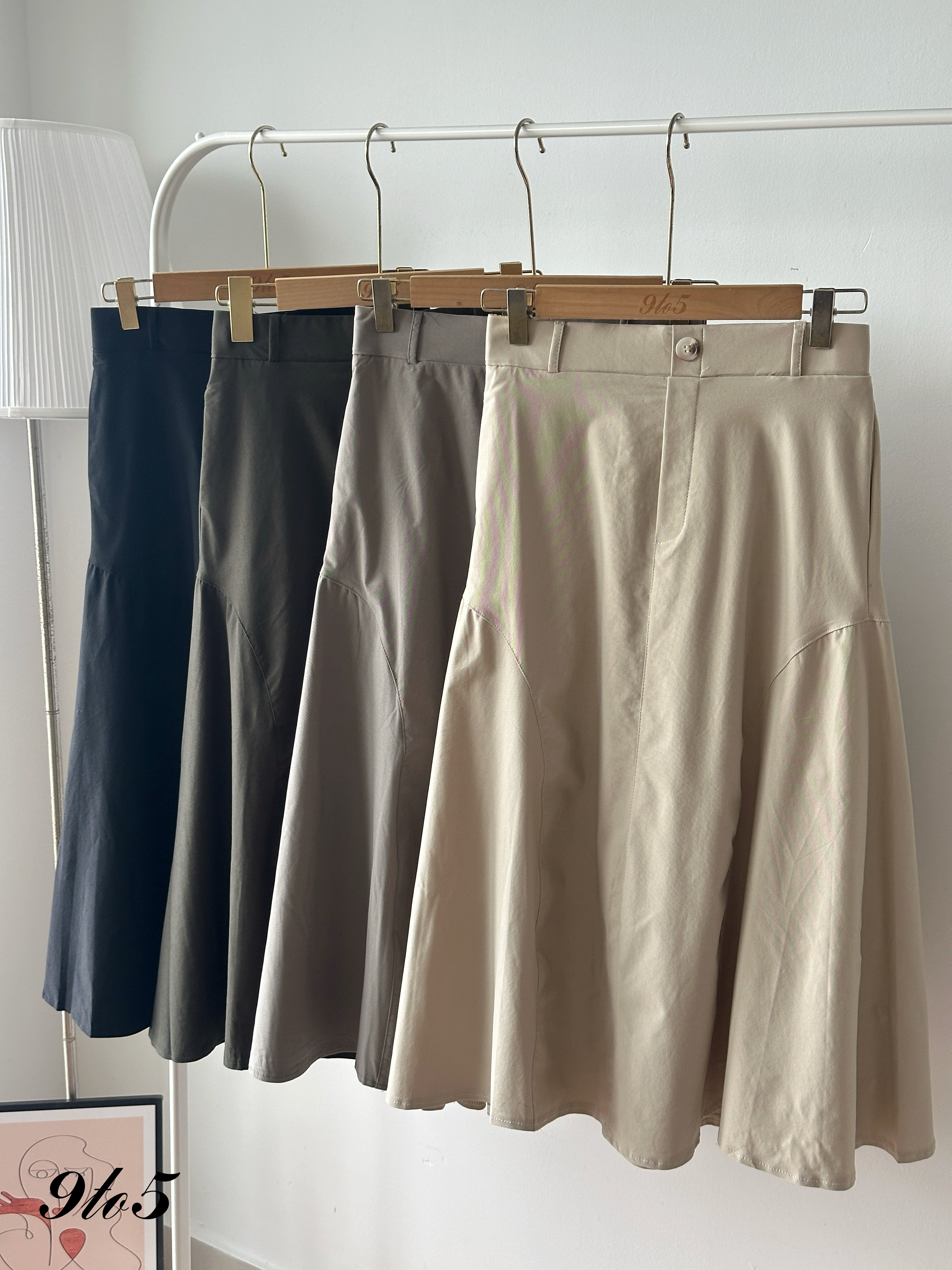 S1929 Long Mermaid Skirt - 4 Colors 