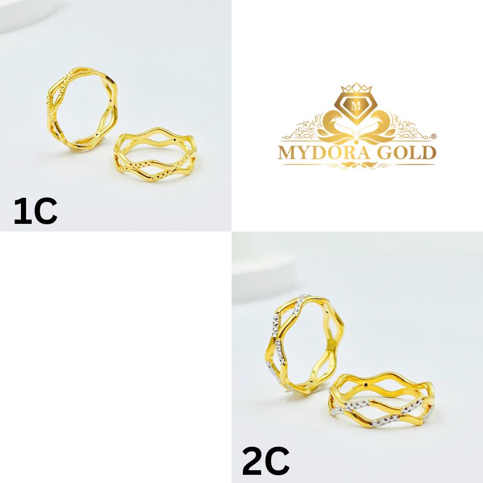 MYDORA Cincin Wave Mirror Minimalist (5G) l EMAS 916/22K