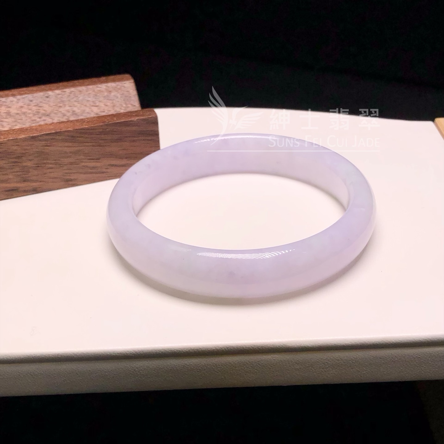 紫底芝麻花福鐲54.3mm