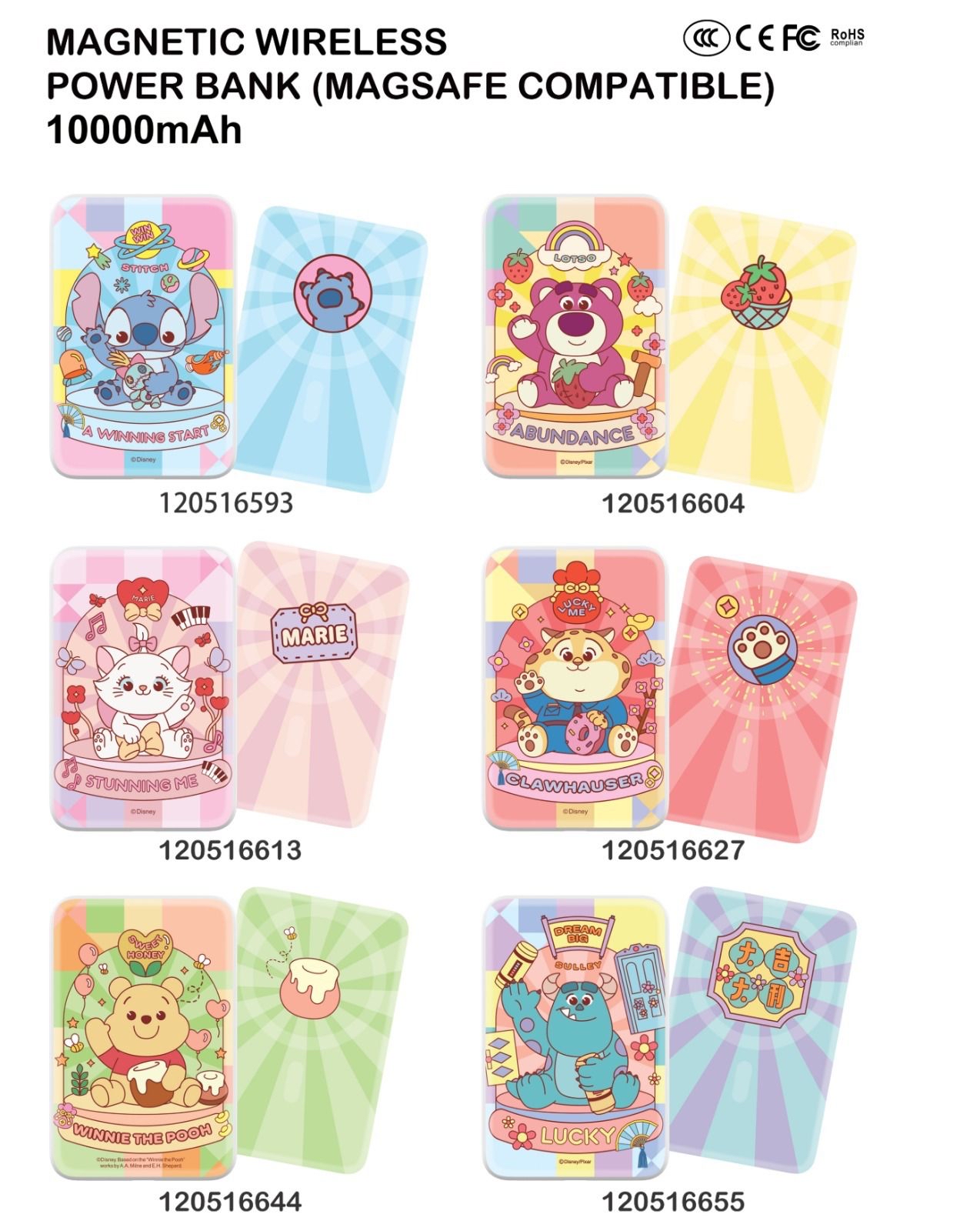  《 最新款 》 正版 Disney  10000mAh MagSafe Power Bank 