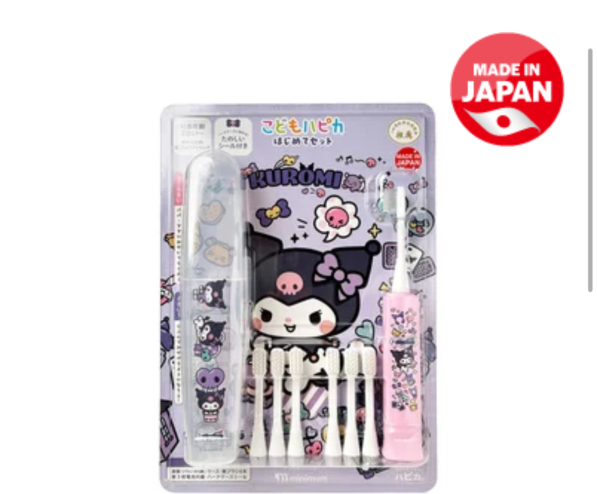 日本Costco  Kodomo Hapica 第一套角色電動牙刷 主體 + 6 支替換牙刷