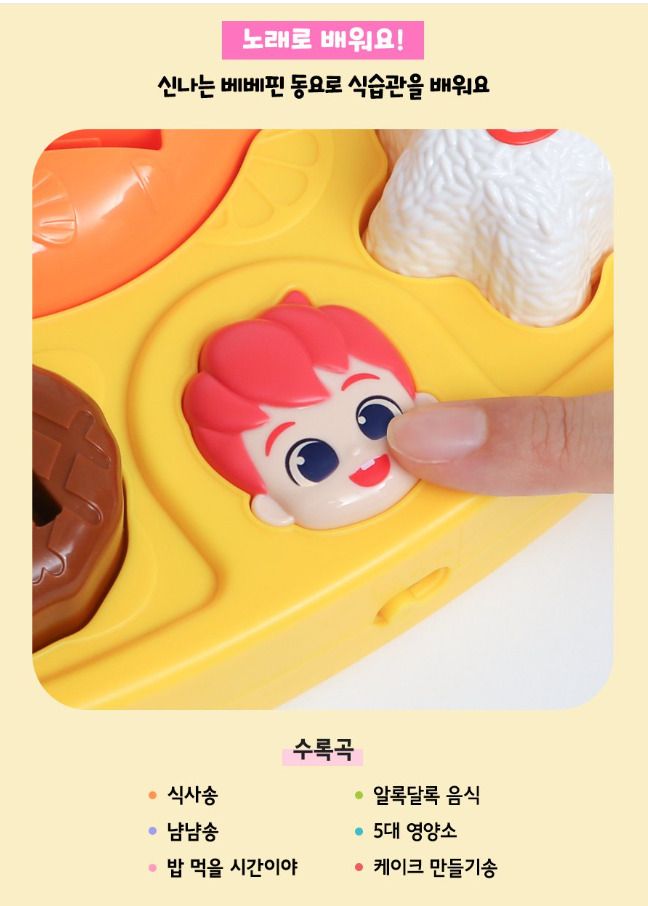 【預訂】韓國直送 Bebefinn Yum Yum 餐盤玩具
