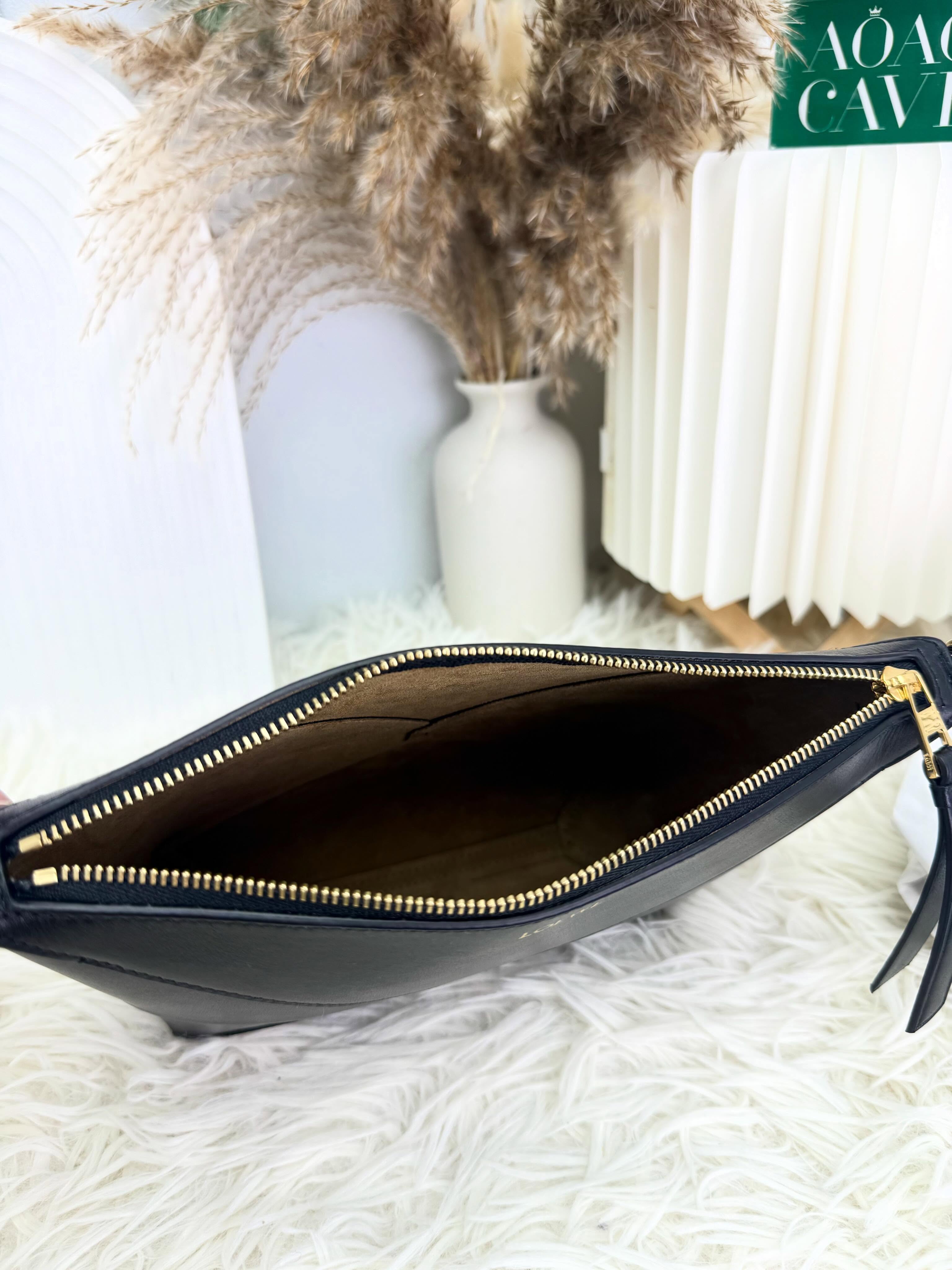 Loewe👜 PRE OWNED 🛍️黑色puzzle fold mini 🖤