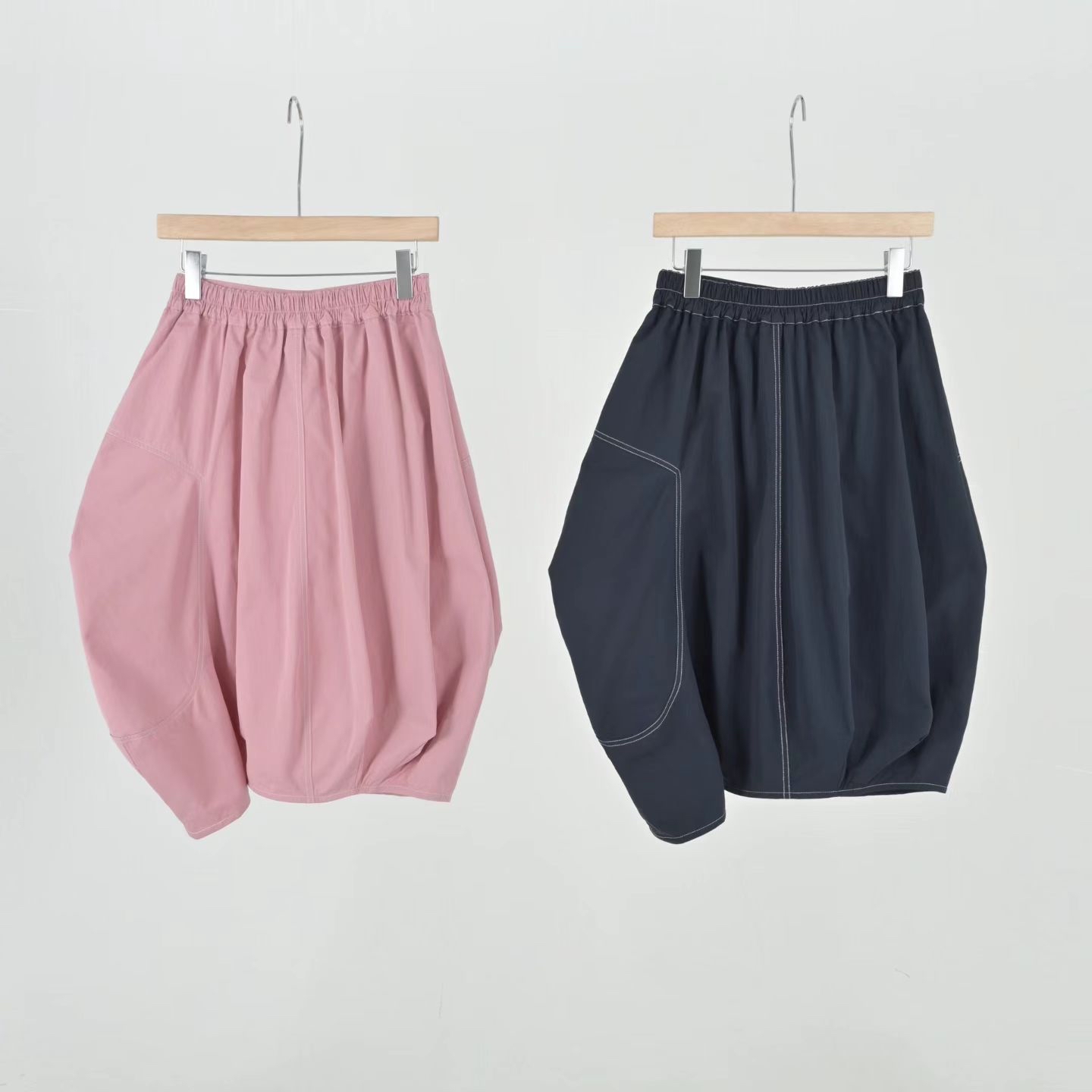 幾何拼接Playful寬鬆半裙