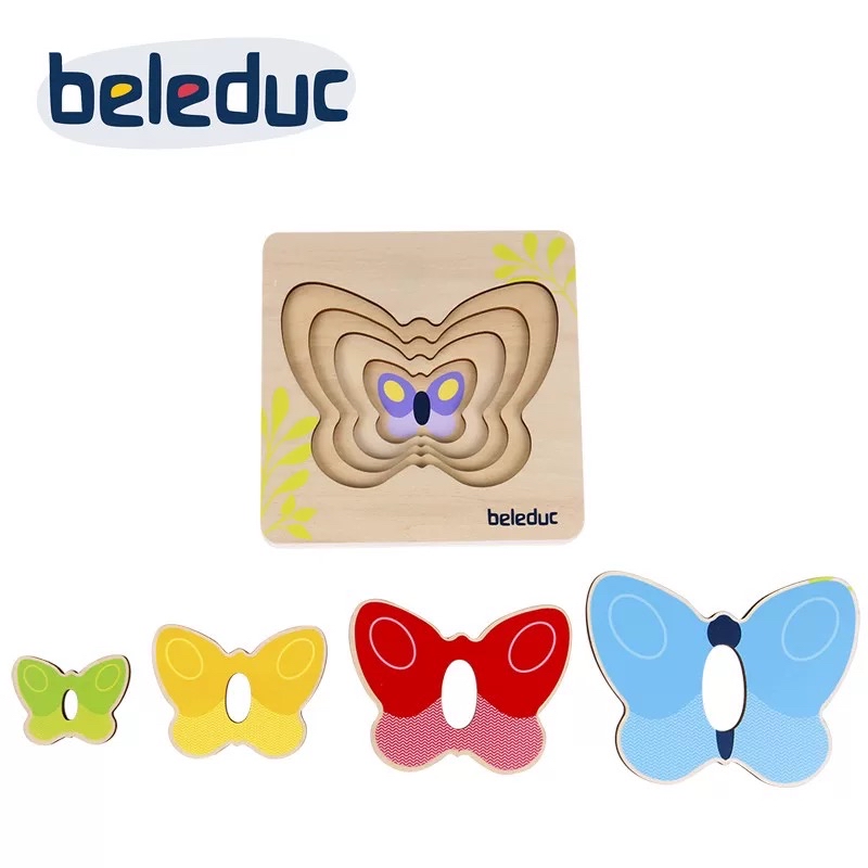 (F0641) Beledue多層拼圖（蝴蝶/甲蟲）