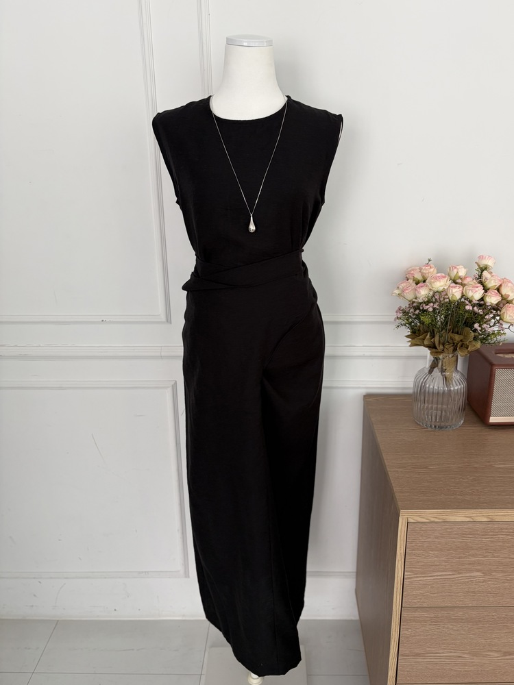 Effortless Wrap Dress (Black)