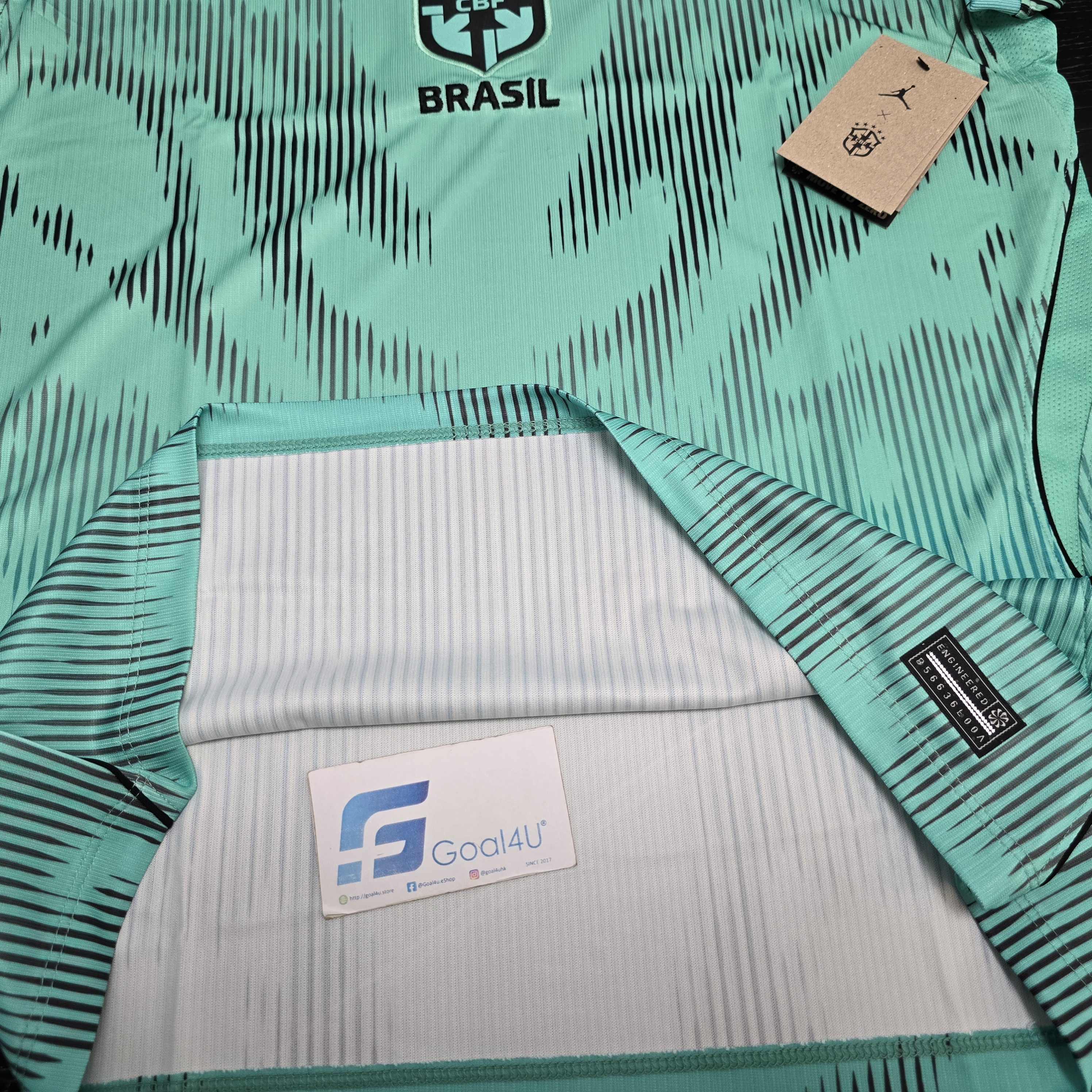 Nike x Jordan Brazil 巴西 2026-27  薄荷綠龍門球衣 (可加印字章) IQ3335