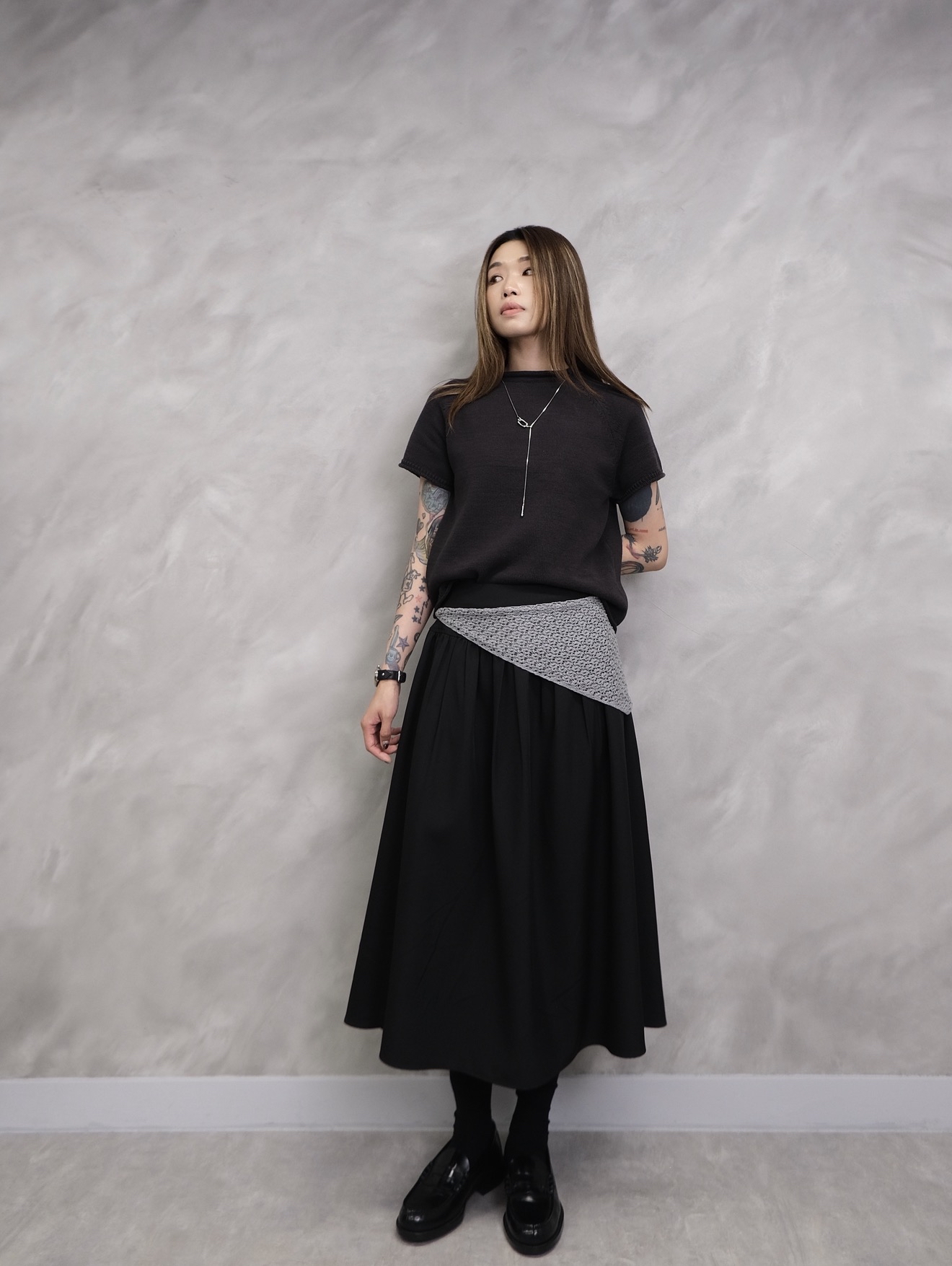 (重做必買款)The Rolled-Edge Raglan Knit Top #top153