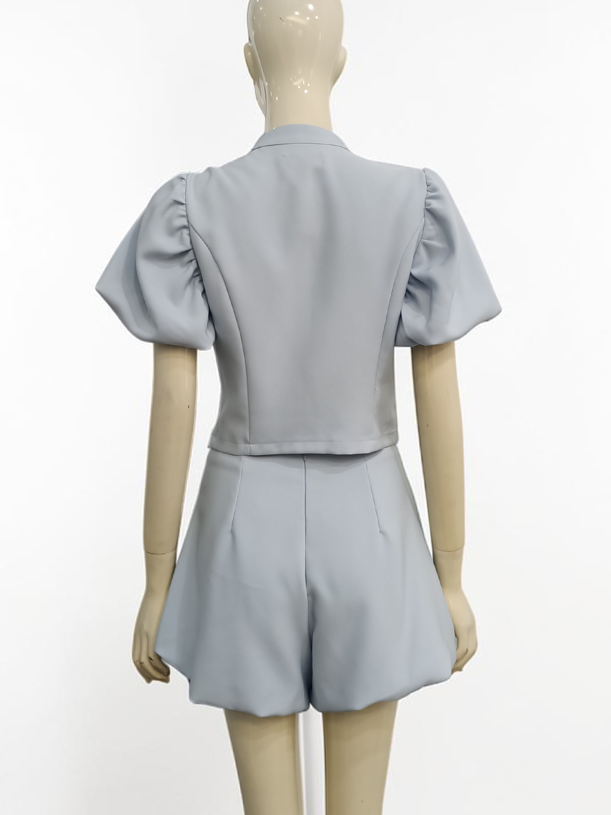 Aveline Puff Sleeve Round Neck Set M179