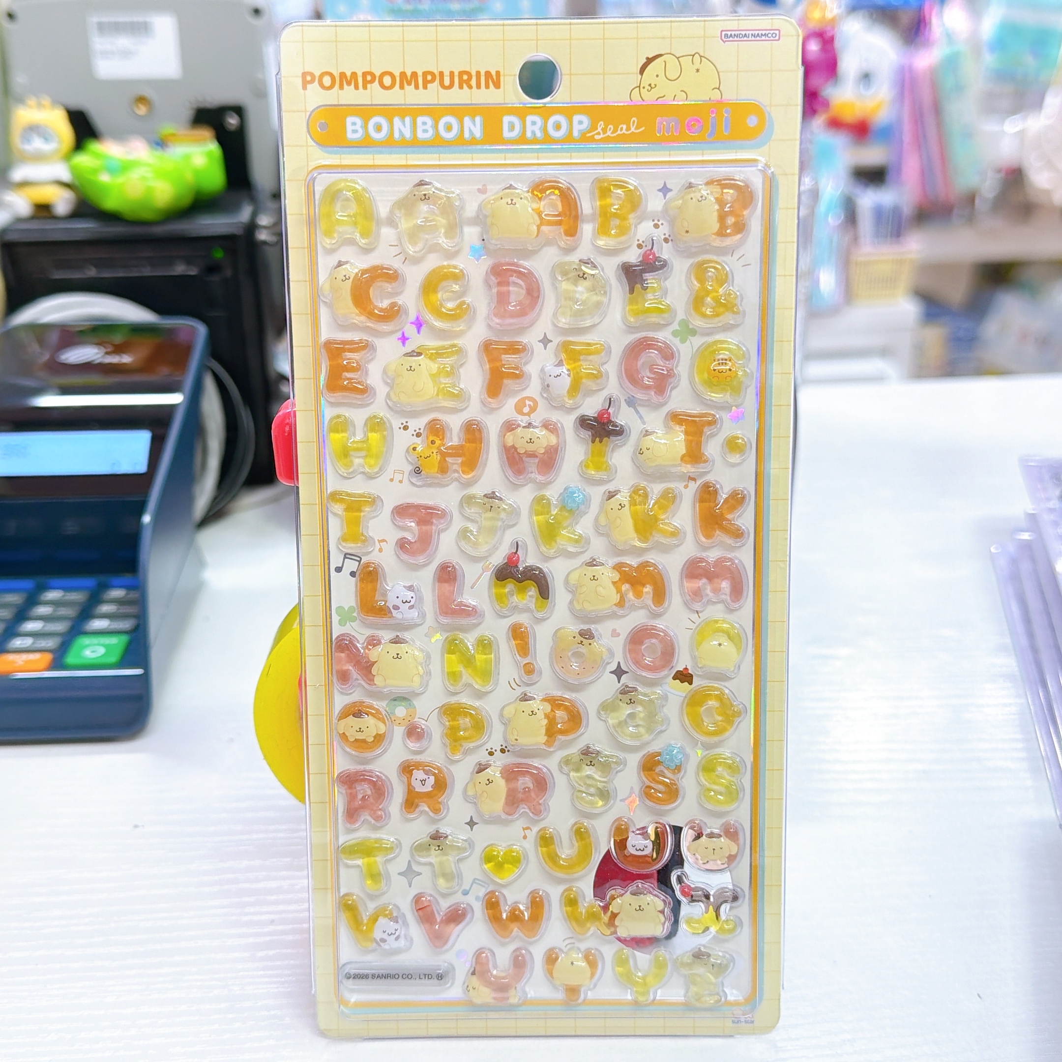 日本直送Sanrio新款字母bonbon drop貼紙