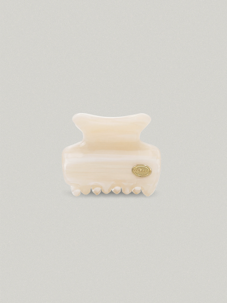 PETIT FLOT HAIR CLAW (IVORY/ BROWN)