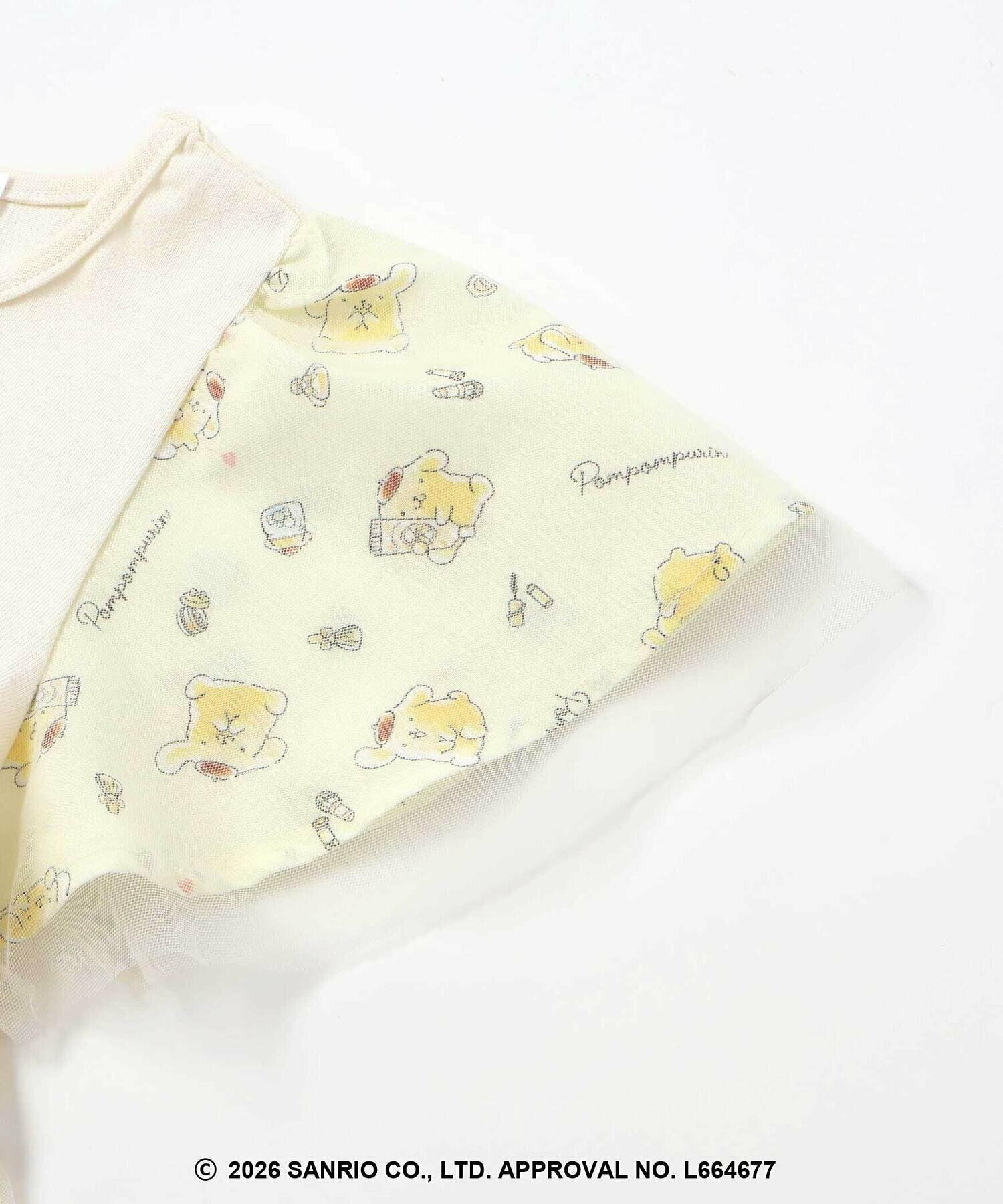 🇯🇵預訂 日本直送🇯🇵Slap Slip x Sanrio系列兩色人物印花頸鏈刺繡薄紗短袖連身裙