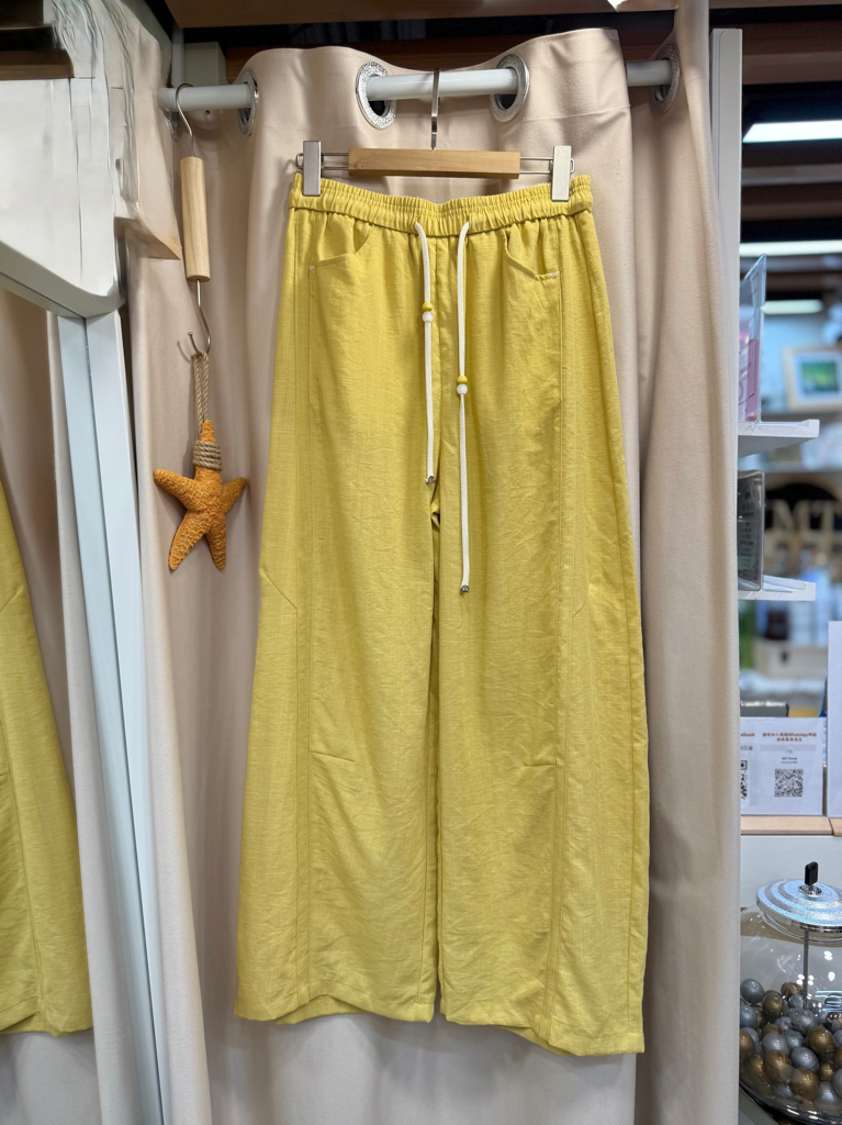 彈性棉麻長褲 M657 417152329 