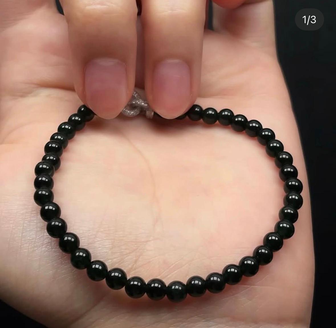 4.0mm墨翠手鏈(只有一條）