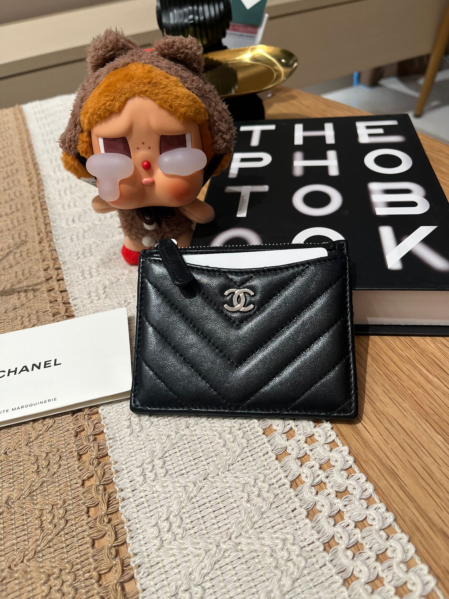 CHANEL Card Holder AP0219 黑色銀扣短身拉鏈款銀包  100%Authentic, 95%new ✨✅晶片✅dust bag 