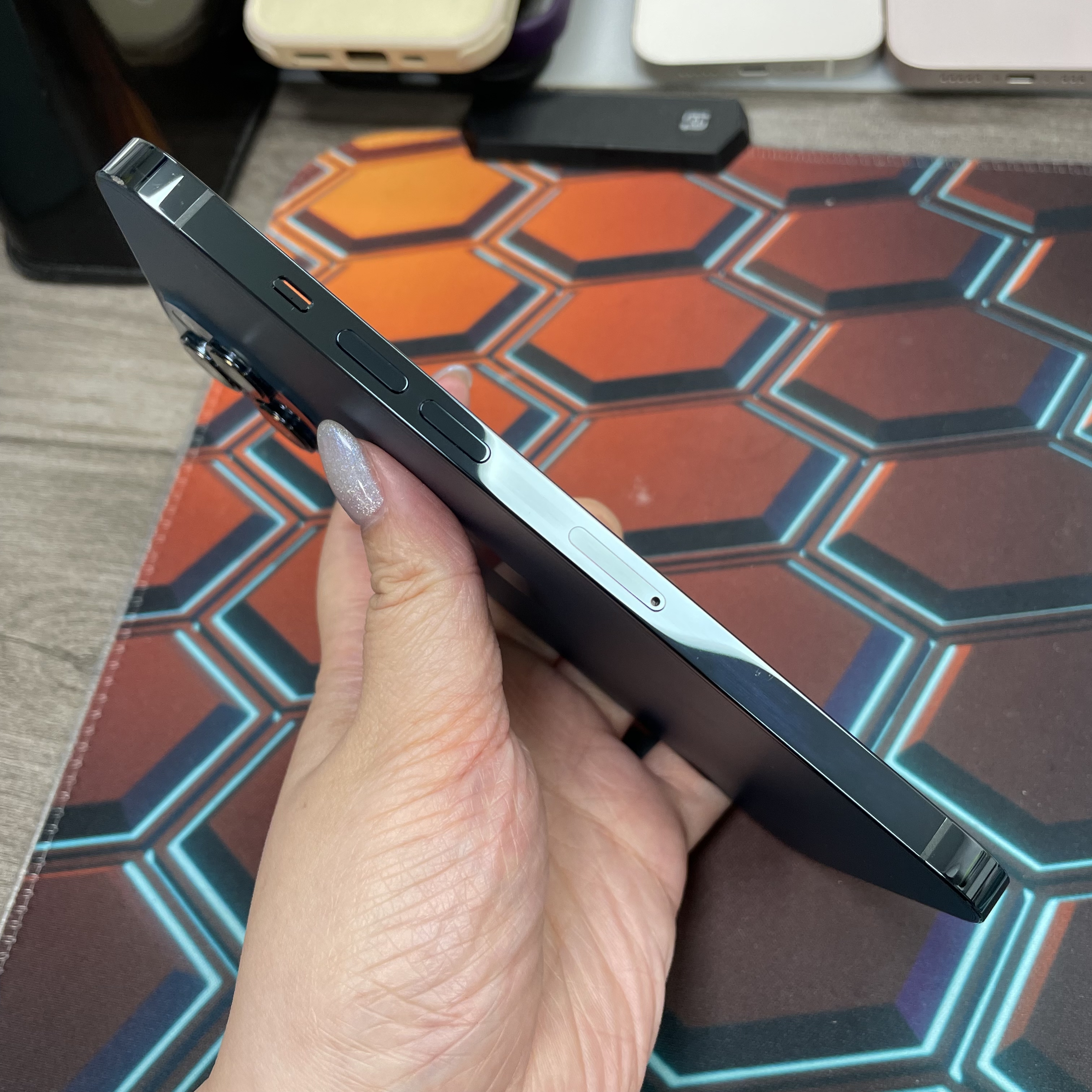 *6819 12 Pro max 超靚機 128GB 電75 藍色 blue