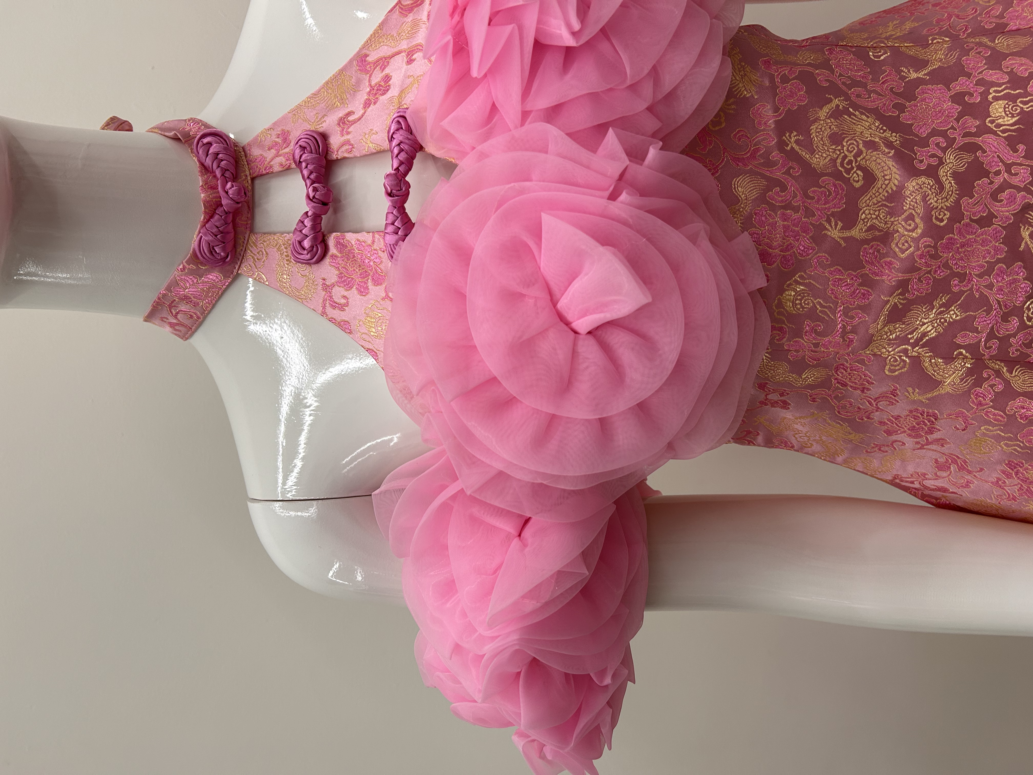 587.WB Off Shoulder Flower Dress