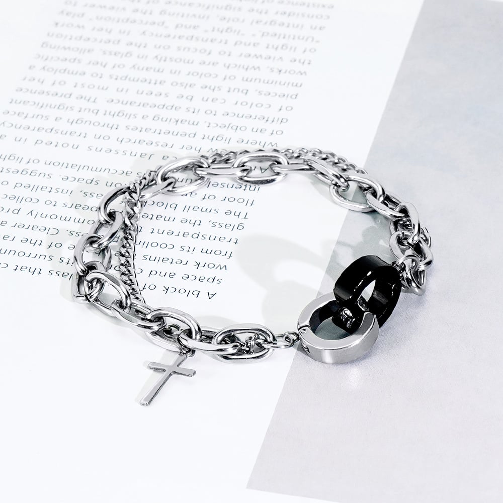 📦訂購 台灣限定 STORY 故事銀飾 黑白原來是真的 黑白造型手鏈