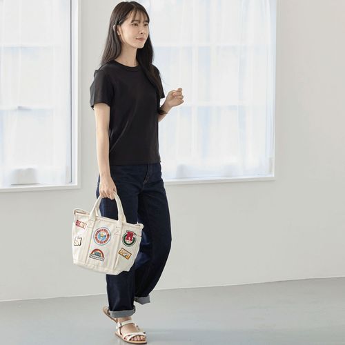 🆕【⭐訂購⭐】🇯🇵 日本直送 🌀Rootote x #Snoopy 貼布刺繡 2Way 斜孭袋/tote bag［3款選］🌀[ELCD-0207] [260423]