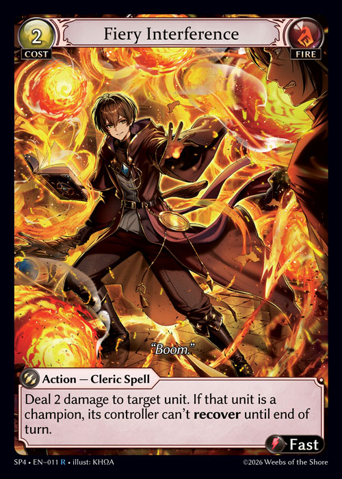 Fiery Interference / SP4-011 (R)